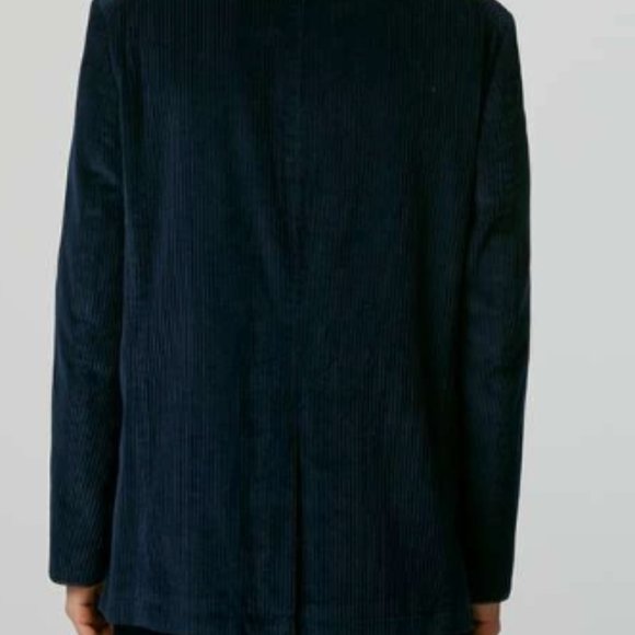 Topman‎ Curtis Kulig Navy Corduroy Blazer - Men's 36R, Jacket, Retail $250 - Picture 3 of 5